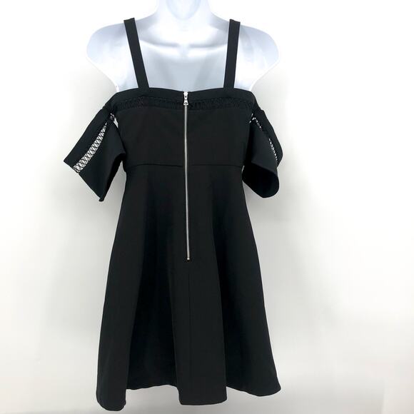 BARDOT JUNIOR Girl's Isla Cold Shoulder Dress Size 16 Black Back Zipper NWT - Picture 5 of 9